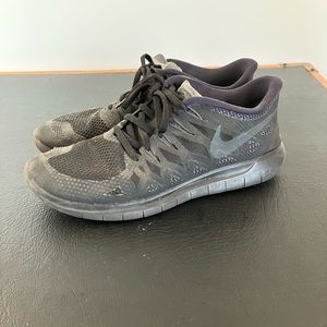 NIKE Free Running Shoe Black Mens 10 Athletic Gym